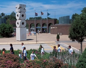 front of the zoo