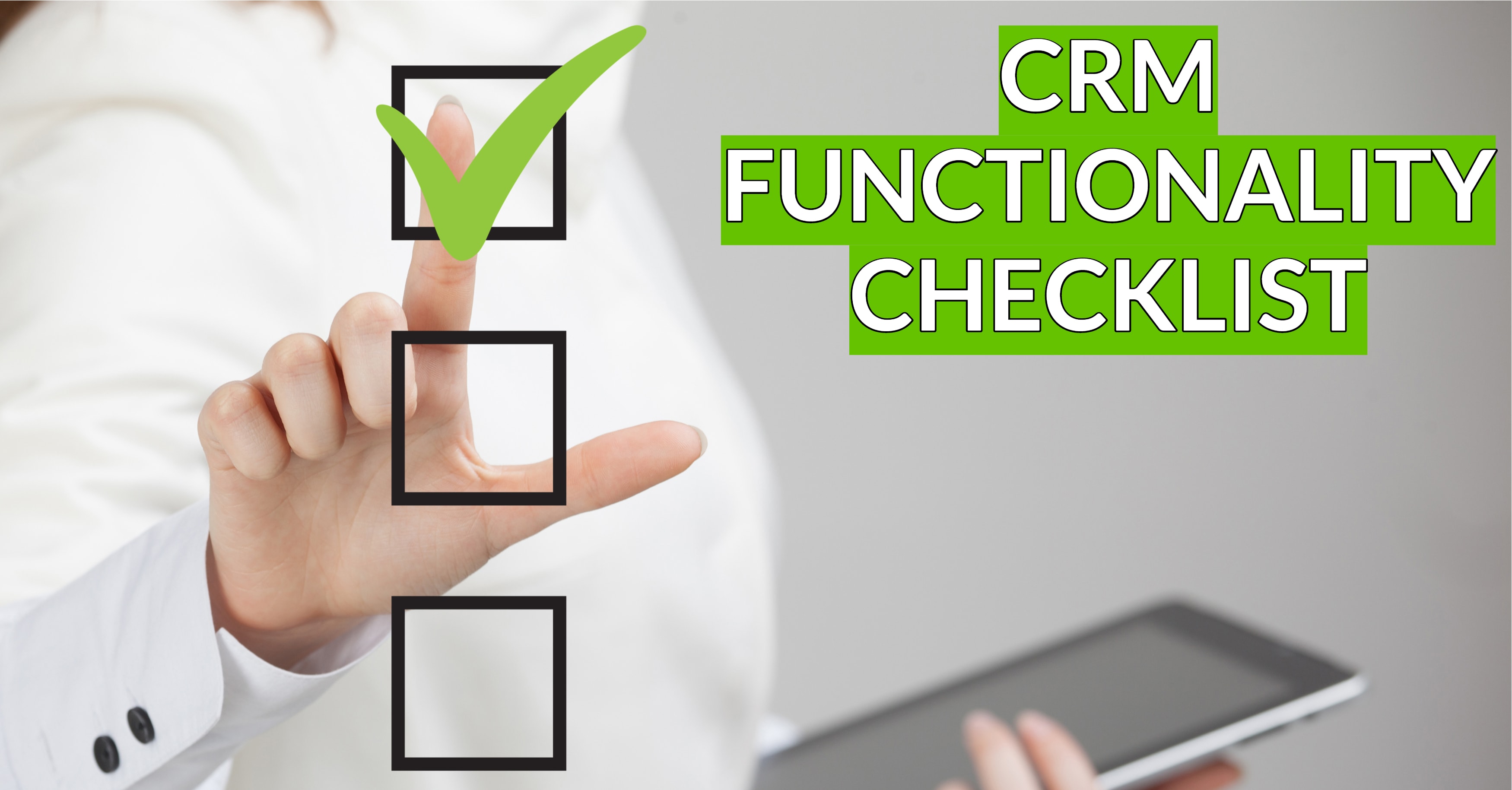 CRM Functionality Checklist