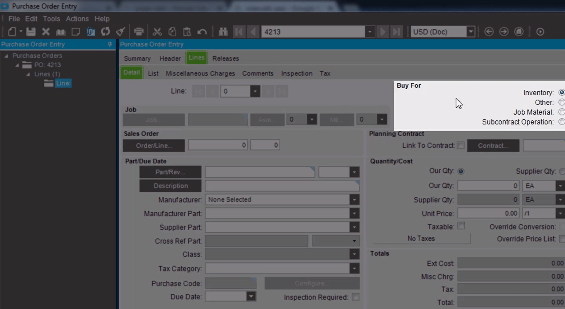 How to Enter a Purchase Order in Epicor® ERP
