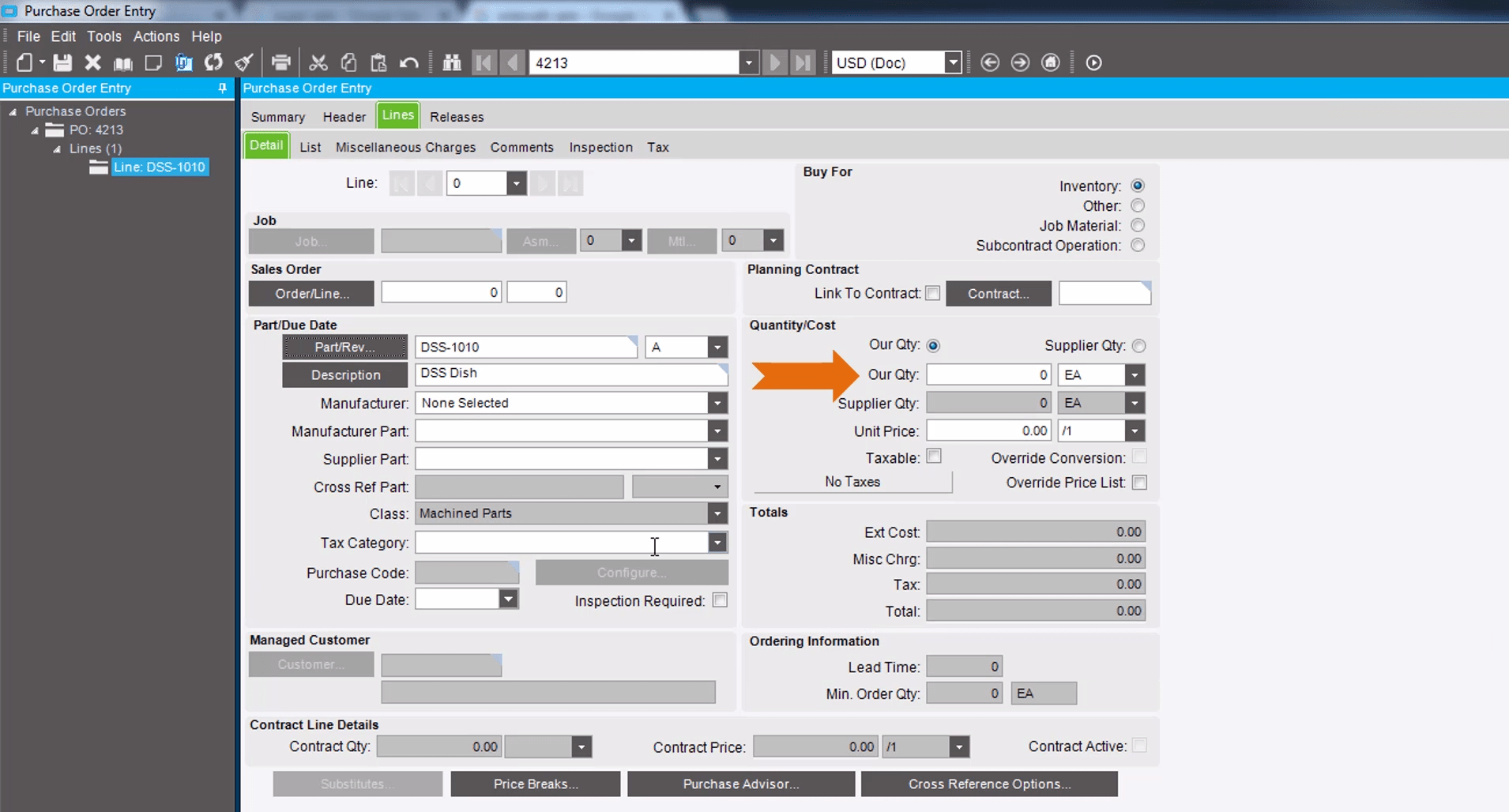 How To Enter A Purchase Order In Epicor Erp