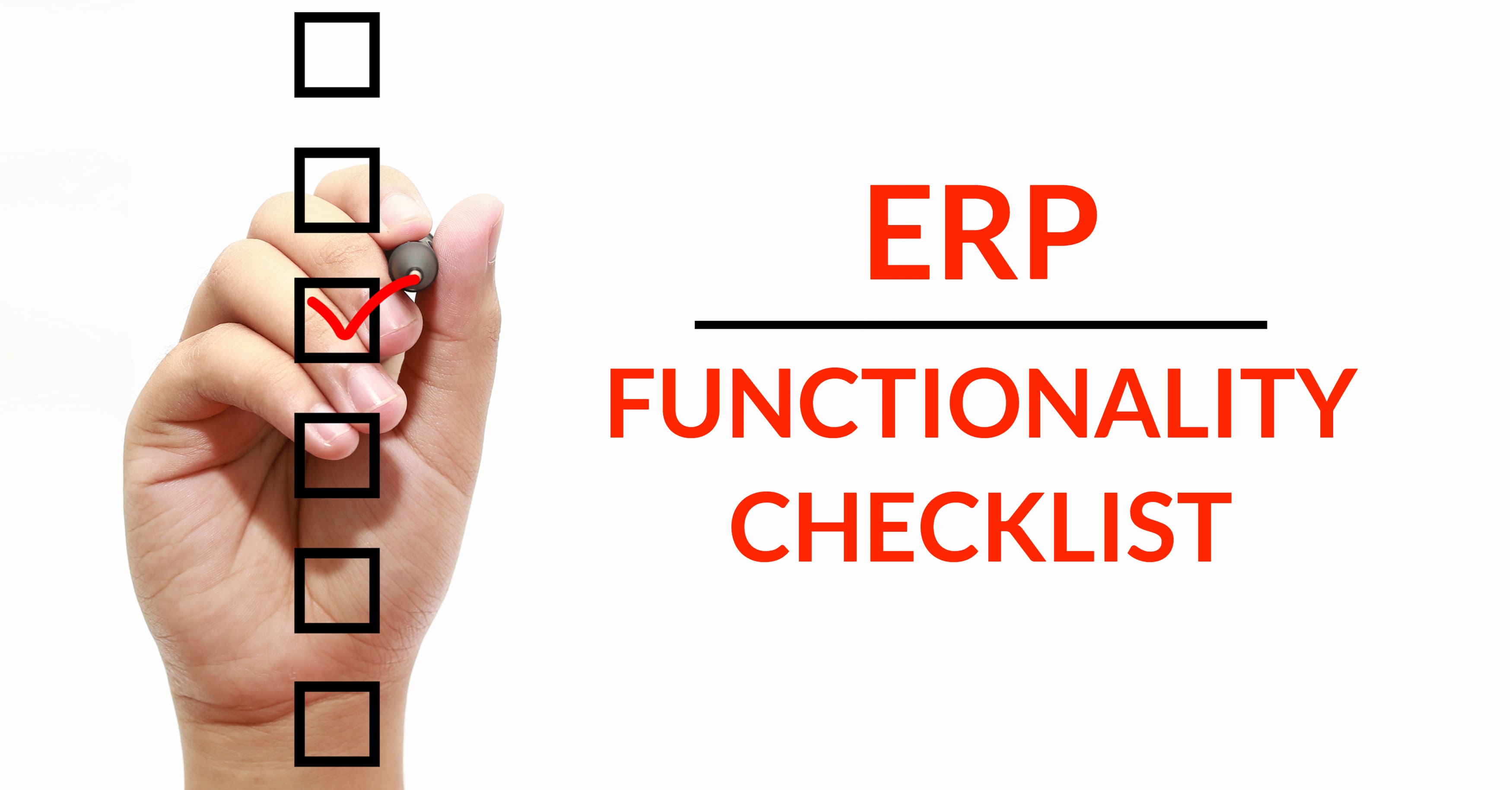 ERP Functionality Checklist